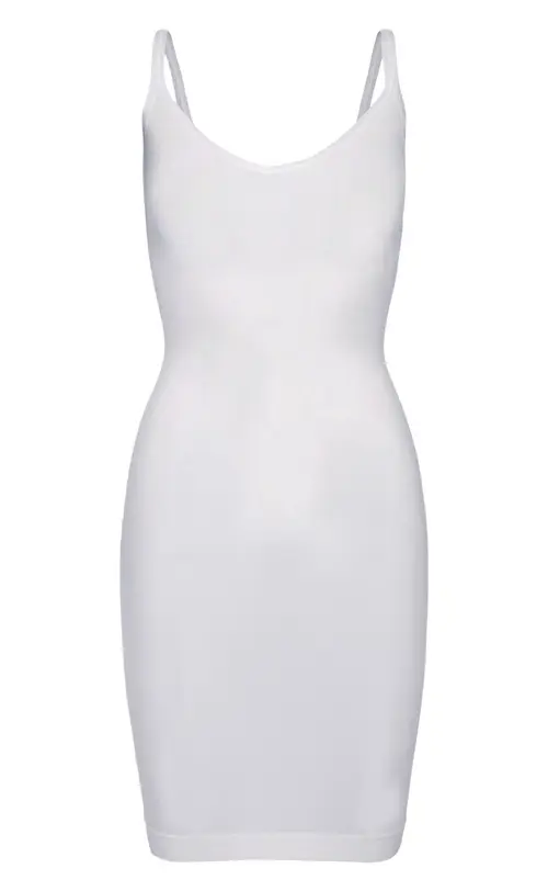 PIECES Kjole - Ballroom Long Singlet - White