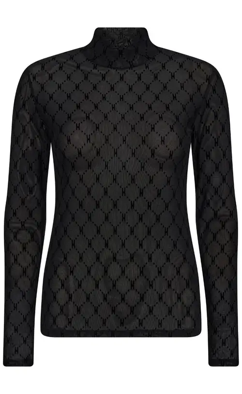 Hype The Detail Bluse - Mesh Turtle Neck - 9