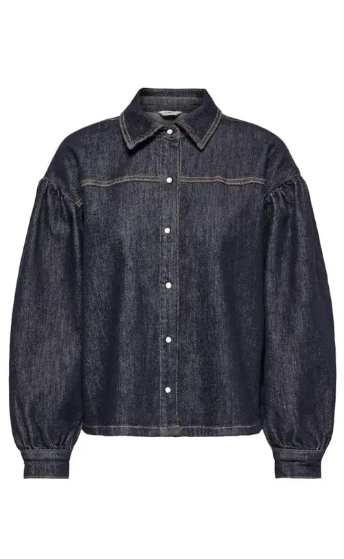 ONLY Skjorte - Norela - Dark Blue Denim