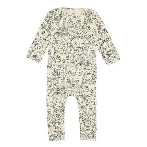 Soft Gallery - Ben Bodysuit AOP OWL - Cream - 92/24 mdr.