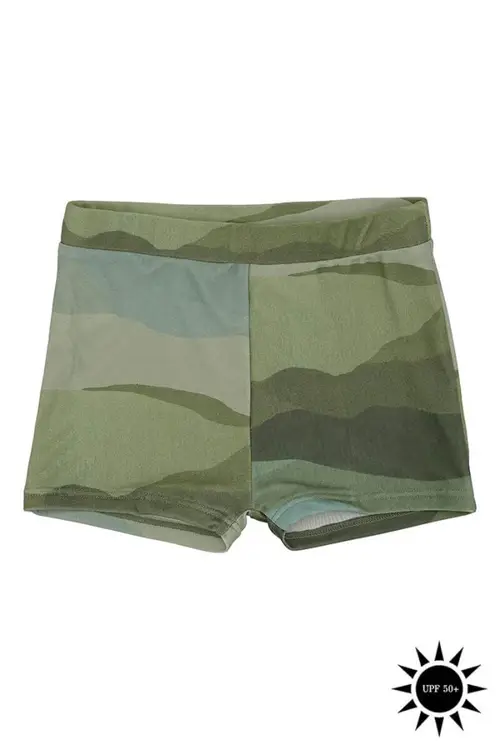 Soft Gallery - Badebukser Don Swim Pants - AOP Landscape - 10 år