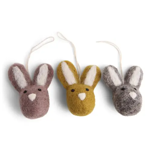 Mini Bunnies Burnt colors set of 3, Gry & Sif