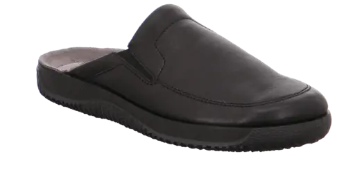 Rohde - Herre slippers i skind - 60-0149 - Sort - 39