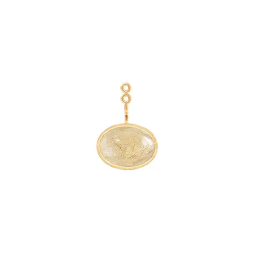 Lotus Ørestik Pendant 18K Guld Rutil