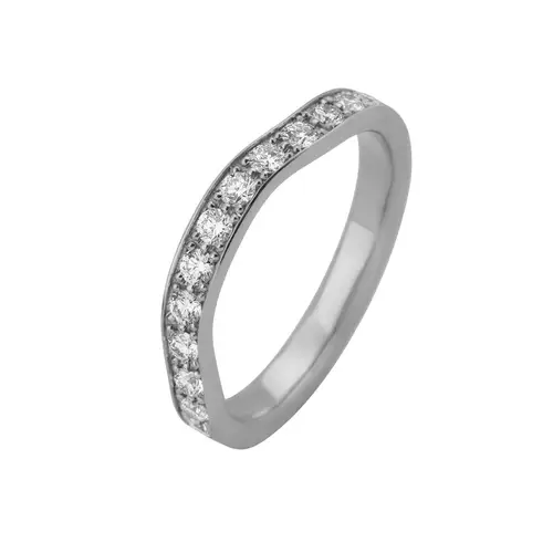 Vis-A-Vis Ring 14K Hvidguld