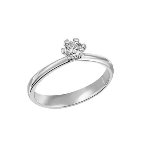 Moments Ring 14K Hvidguld 0.20ct