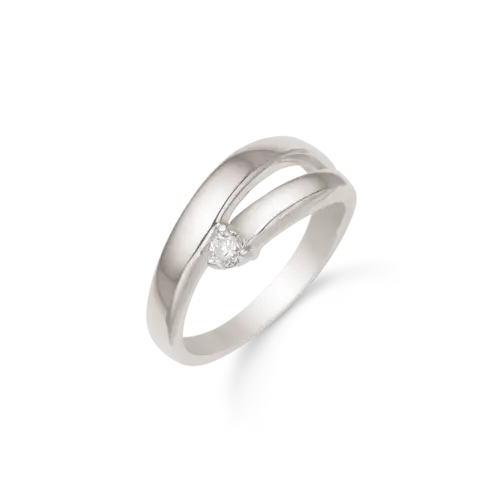 Rhodineret Sølv Ring fra Støvring Design 12254021