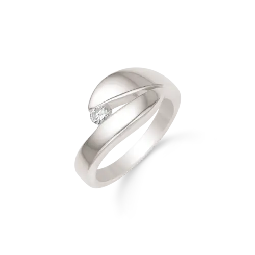 Støvring Design Rhodineret Sølv Ring 12254022