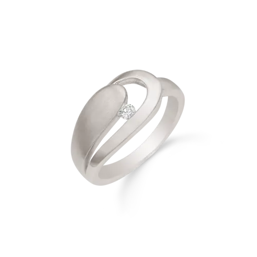 Støvring Design Rhodineret Sølv Ring 12254029