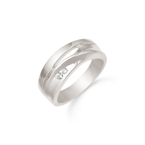 Støvring Design Ring i Rhodineret Sølv 12254030