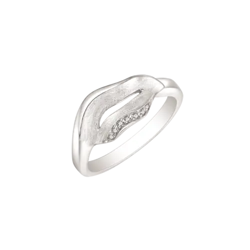 Rhodineret Sølv Ring fra Støvring Design 12254033