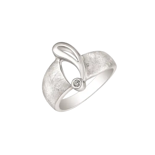 Støvring Design Rhodineret Sølv Ring 12254036