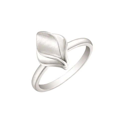 Rhodineret Sølv Ring fra Støvring Design 12254038