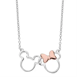 Støvring Design Mickey & Minnie Mouse Sterling Sølv Halskæde