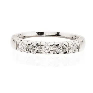 Scrouples 14 Karat Hvidguld Ring med Diamanter 0,35 Carat W/SI