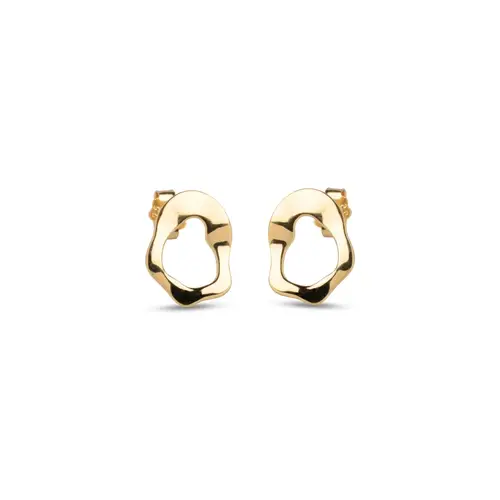 Enamel Daphne Studs Ørestikker i Forgyldt Sølv E380G