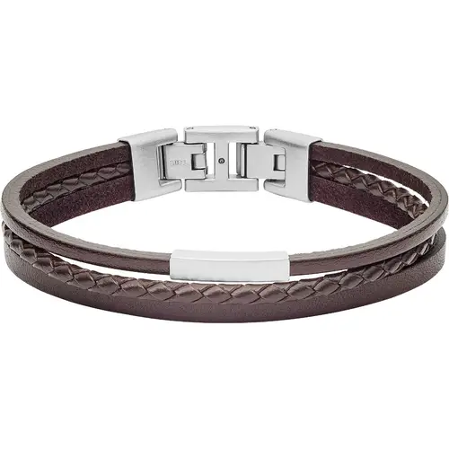 Læder Herrearmbånd fra Fossil JF03323040