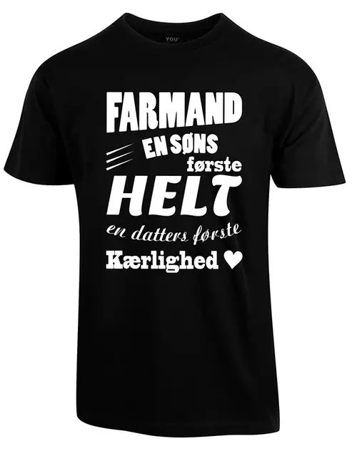 Farmand t-shirt - Sort