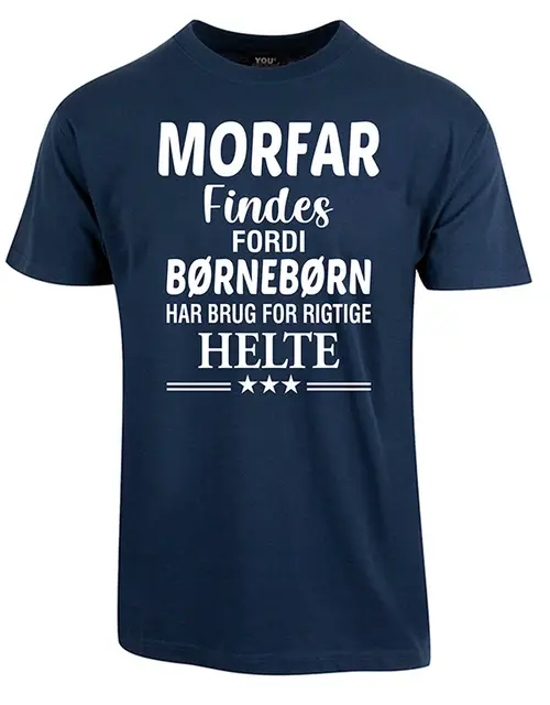 Morfar findes fars dag t-shirt - Navy