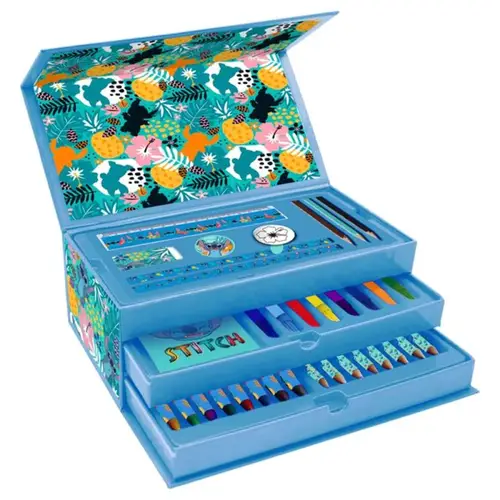 Lilo og Stitch Color Box farvekasse med skuffer