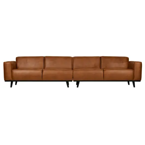 Statement Xl 4-pers Sofa 372 cm Økolæder - Cognac