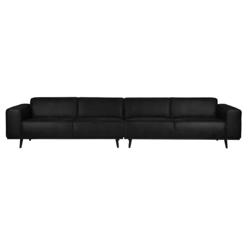 Statement Xl 4-pers Sofa 372 cm Suedine - Black