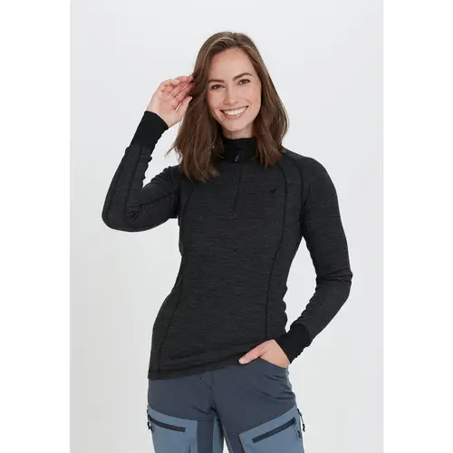 Whistler Candee Merino Uld Skiundertrøje Dame, dark grey melange