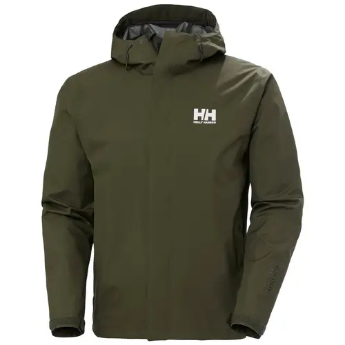 Helly Hansen Seven J Regnjakke Herre, utility green