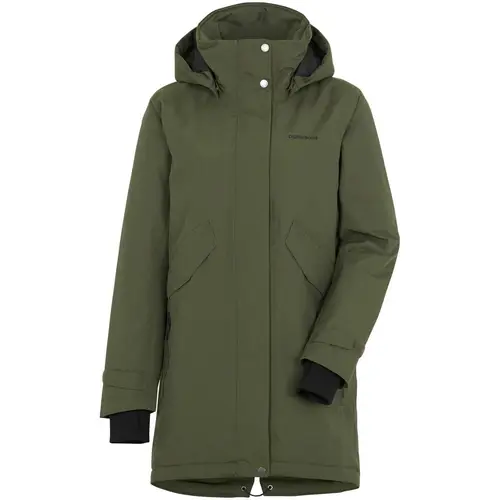 Didriksons Tanja Parka Vinterjakke Dame, deep green