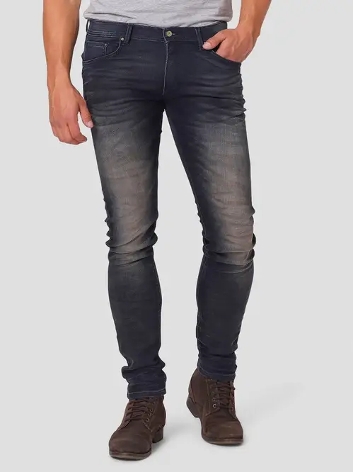 Marcus | Ricco 2003 stretch jeans - grå/blå | Herre | 29/32 - (Slim fit)