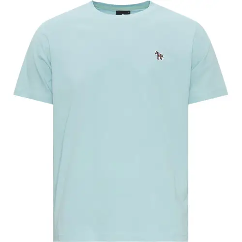 PS by Paul Smith Regular fit 011RZ M20064 T-shirts L.blå