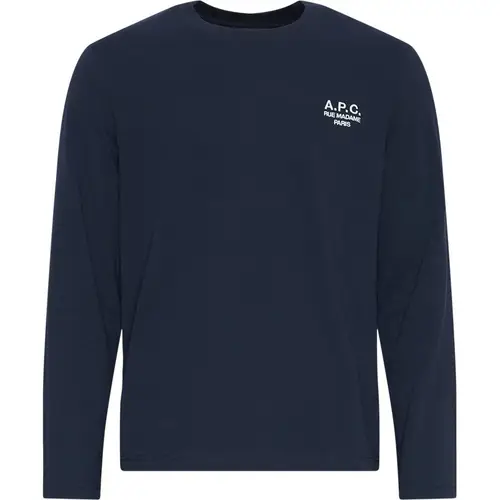 A.P.C Regular fit COEZC H26177 T-shirts Navy