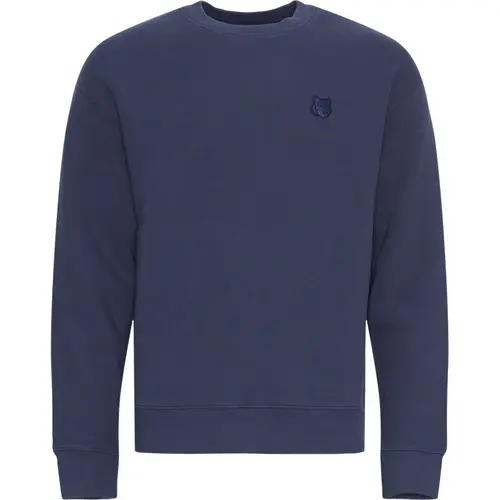 MAISON KITSUNÃ Regular fit MM00316KM0307 Sweatshirts Blå