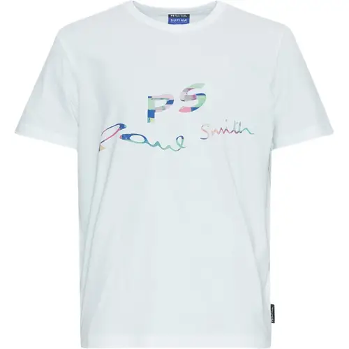 PS by Paul Smith Regular fit 731Y MP4541  T-shirts Hvid