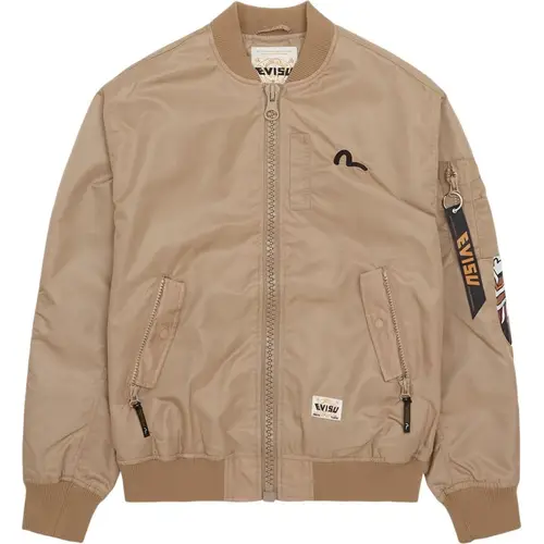 Evisu Virtual Vacation Bomber Jakke Beige