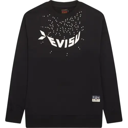 Evisu Dot To Dot Sweatshirt Black