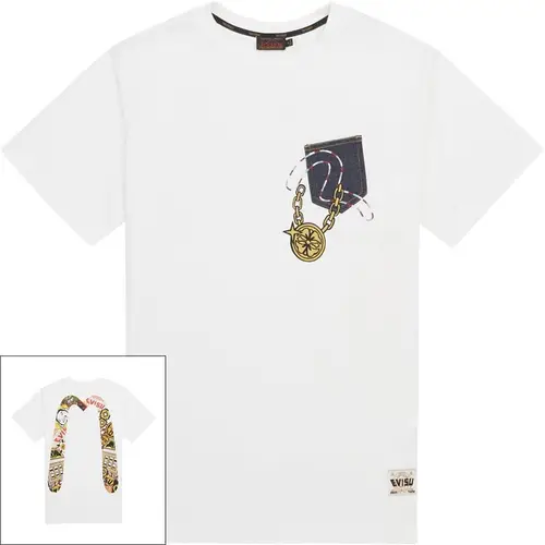 Evisu Denim Pocket N Virtual Print T-shirt White