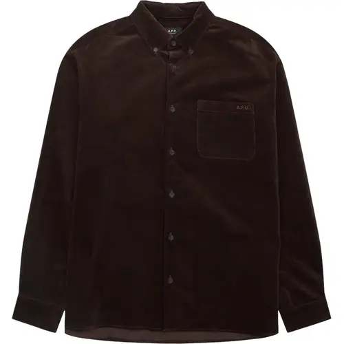 A.P.C Relaxed fit COHCG H12599 Skjorter Dark Brown