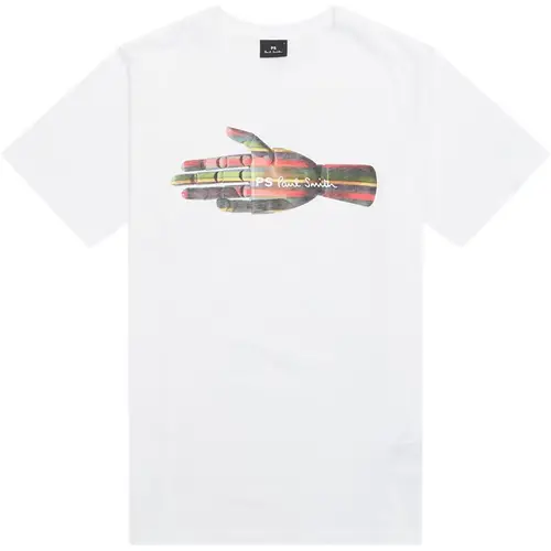 PS by Paul Smith Regular fit 011R NP4804 T-shirts Hvid