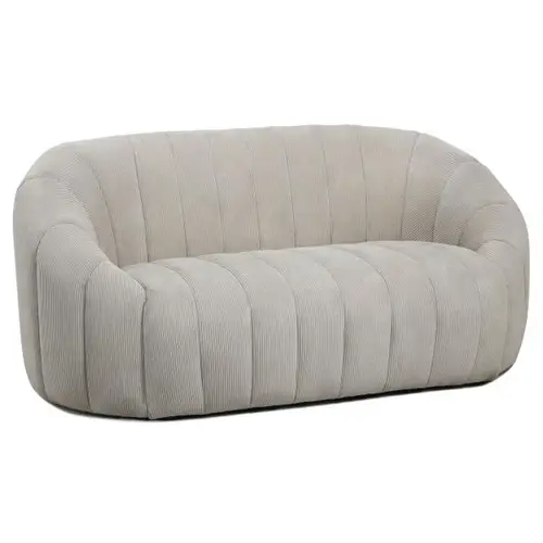 Homeville Parma 2 pers. sofa fløjl beige