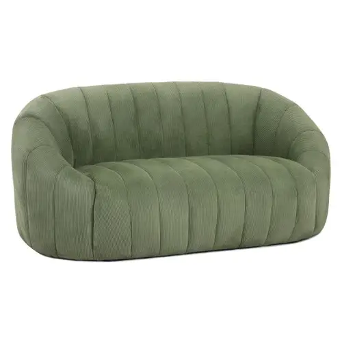 Homeville Parma 2 pers. sofa fløjl grøn