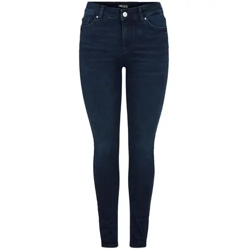 Pieces dame jeans PCDELLY - Dark Blue