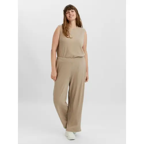 Vero Moda curve lose vidde pants VMPUFFY - Silver Mink