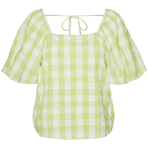 Vero Moda dame bluse VMSODY - Shadow Lime Snow White