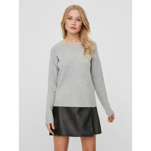 Vero Moda dame strik VMDOFFY - Light Grey Melange