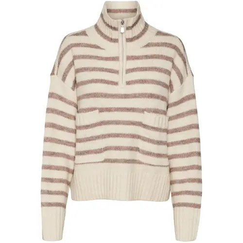 VERO MODA dame pullover VMCARRY - Birch BROWN LENTIL