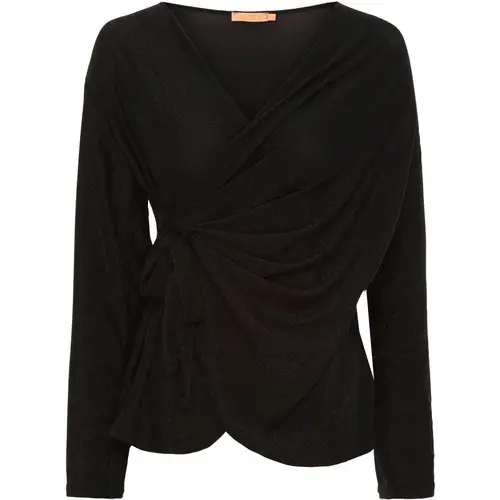 Marta Du Chateau dame bluse MdcAndi - Black