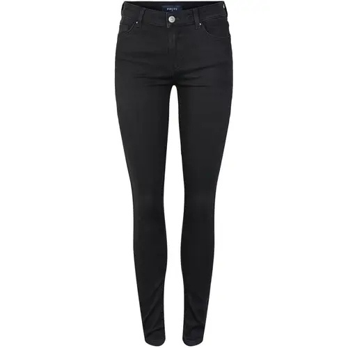 PIECES dame jeans PCDELLY - Black