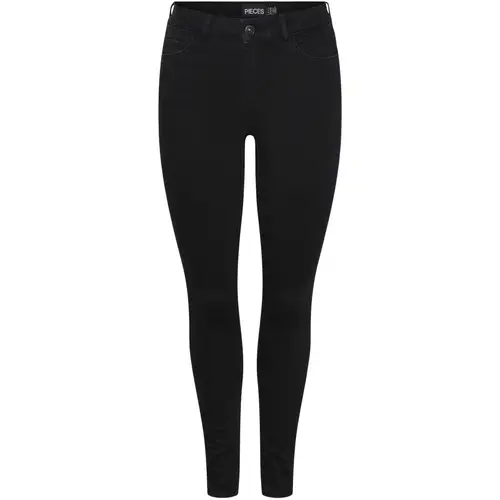 PIECES dame jeans PCDELLY - Black Denim