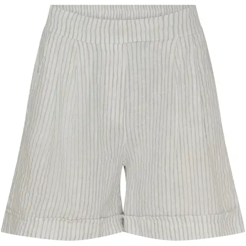 Marta Du Chateau dame shorts MdcSophia - Panna Grey Stripe